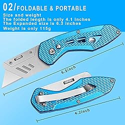 NIUTA Folding Utility Knife, box cutter Pocket