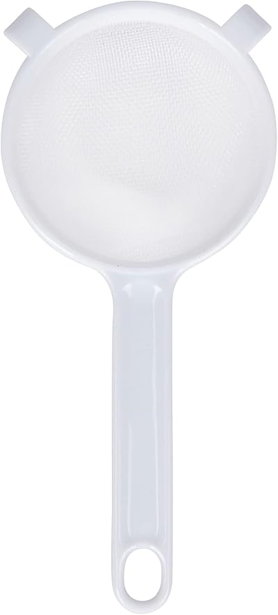 KitchenCraft Round Nylon-Mesh Sieve 7cm Tea Strainer White KCSTRPL70