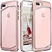 iPhone 8 plus Case, iPhone 7 plus Case, Clear Scratch Resistant Transparent Back Cover with TPU Rubber Shock Bumper for iPhone 8 plus & iPhone 7 plus Air Space Shockproof -Rose Gold
