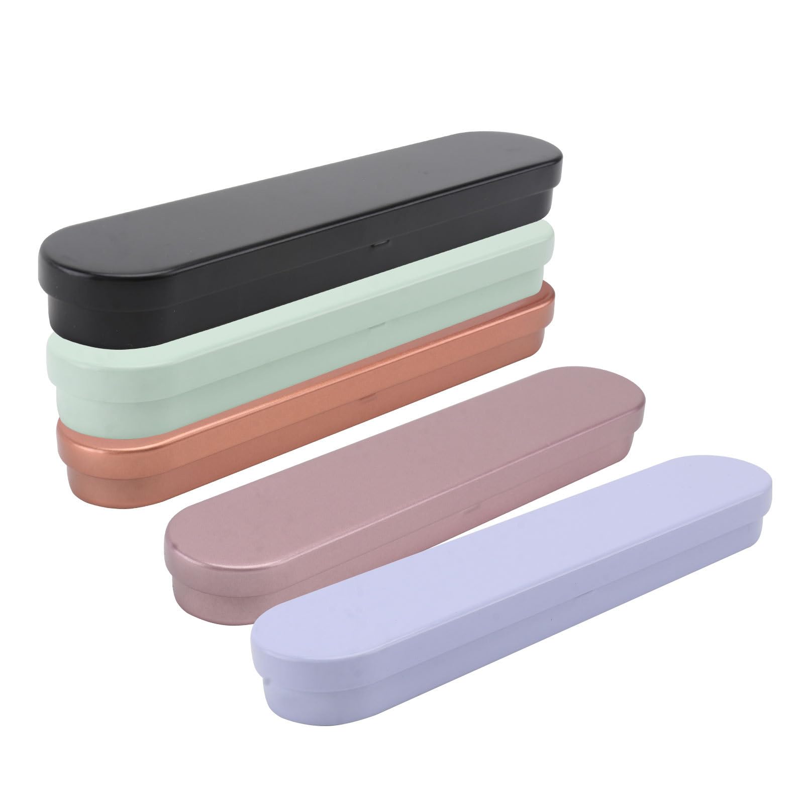 Beavorty 5 pcs Tweezers Storage Boxes Professional Activated Sealed Box Eyelash Extension Tools Container