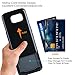 BENTOBEN S6 Edge Case, Galaxy S6 Edge Wallet Case, Credit Card Holder Slide Hard PC Shell and Soft TPU Bumper Rugged Hybrid Shockproof Anti-Scratch Protective Case for Sumsung S6 Edge G925, Black