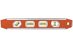 Johnson Level & Tool 1421-1200 Magnetic Aluminum Reinforced Torpedo Level, 12", Red, 1 Level