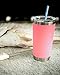 Senfhome Reusable Plastic Straws, 25 Pieces 9Inch L x 8mm W, Colorful Thick Replacement Drinking Straws for 30 oz & 20 oz Yeti, RTIC, Mason Jar, Starbucks with Cleaning Brush. (color 1)