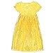 Disney Princess Belle Girls Fantasy Gown Nightgown (6, Yellow/Pink)