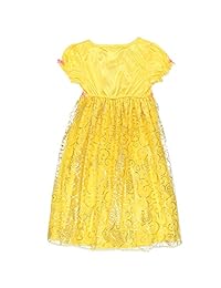 Disney Princess Belle las niñas Fantasía camisón Belleza y la Bestia, 6, Amarillo   rosa