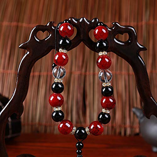 Gold Happy Car Ornaments Buddha Beads with Brave Troops Auto Interior Rearview Mirror Hanging Pendant Stalls Decoration Accessories Gifts - Thumbnail 6