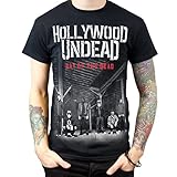 Rockstar Reo Men's Hollywood Undead Day Of The Dead T-Shirt X-Large Black