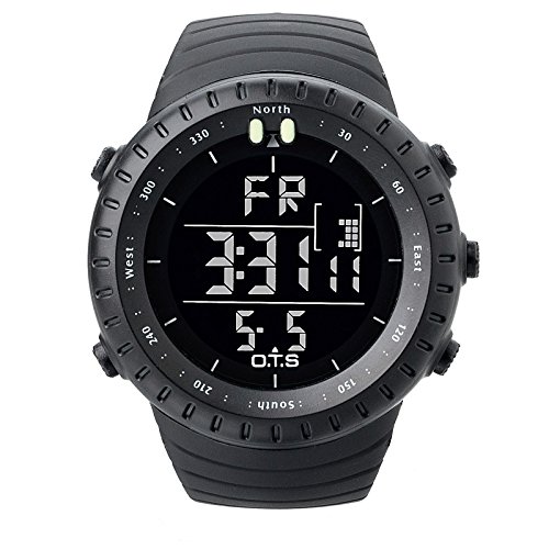 best birthday present for boyfriend, PALADA Men's T7005G Outdoor Waterproof Sports Quartz Digital Wrist Watches with LED Backlight