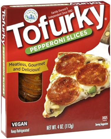 Turtle Island Foods Tofurky Pepperoni Slices 4 OZ (Pack of 6)