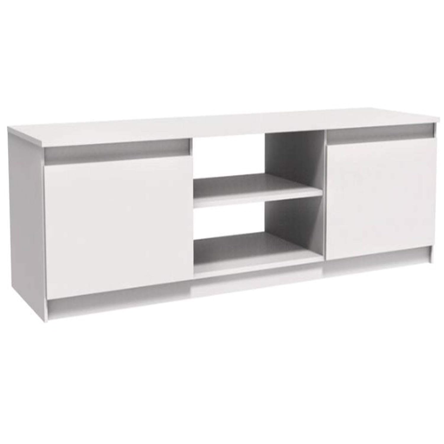 Gr8 Home Wooden Large Modern White Tv Cabinet Stand Unit Lowboard