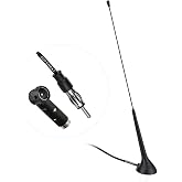 Superbat Car Radio Antenna AM FM Waterproof Marine Antenna for Golf Cart ATV UTV RV Car Stereo Boat Truck Excavator Tractor RVR Yacht Pontoon