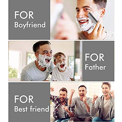 Shaving Brush Kit For Man Classic Black Shaving Soap Bowl/Mug and Brush + Shaving Razor Hodler Stand and Natural Shave Soap Perfect for Men Gift