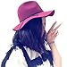 Tomily Women's Panama Fedora Hat 100% Wool Cap with Strap