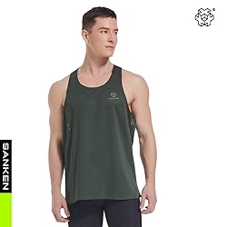 Sanken Men's Seamless Running Tank Tops Ultra