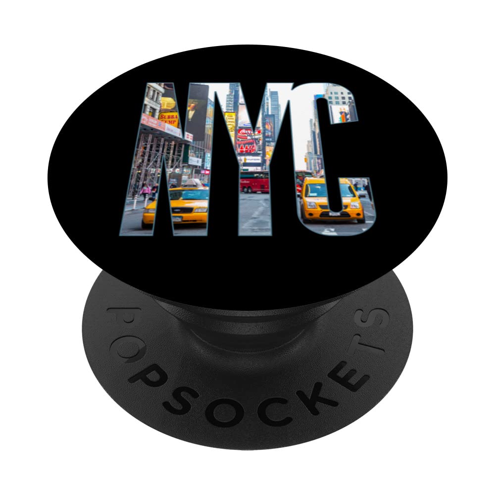 NYC Graphic New York City The Big Apple Merch Souvenir PopSockets Swappable PopGrip