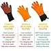Nosiva Silicone Oven Mitts - Heat Resistant (Up to 446℉) Kitchen Gloves with Quilted Cotton Lining, Non-Slip Gloves for Cooking, Baking, Grilling