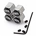 D&R® Anti-theft Wheel Tire Valve Stem Caps For Audi Black