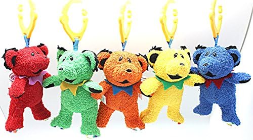 Grateful Dead Dancing Bear Hanging Interactive Plush Toy (Orange)
