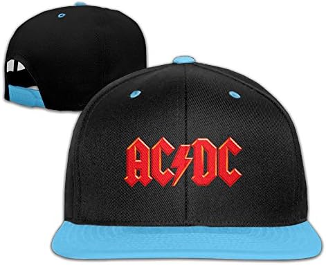 Acdc Dead Kennedys Print Kids' Flat Peak Snapback Hat