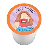 Crave Flavored Coffee Pods, Compatible with 2.0 K-Cup Brewers, French Vanilla, 40 Count