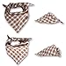 Dog Bandana, VIPITH Cotton Triangle Bibs Scarf Washable Printing Dog Scarf for Pets, Dogs and Cats 8 Styles 3 Thicknesses (Pack of 8)