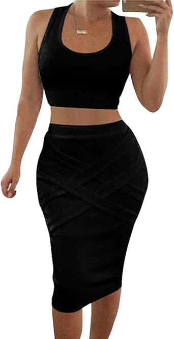 two piece skirt and top
