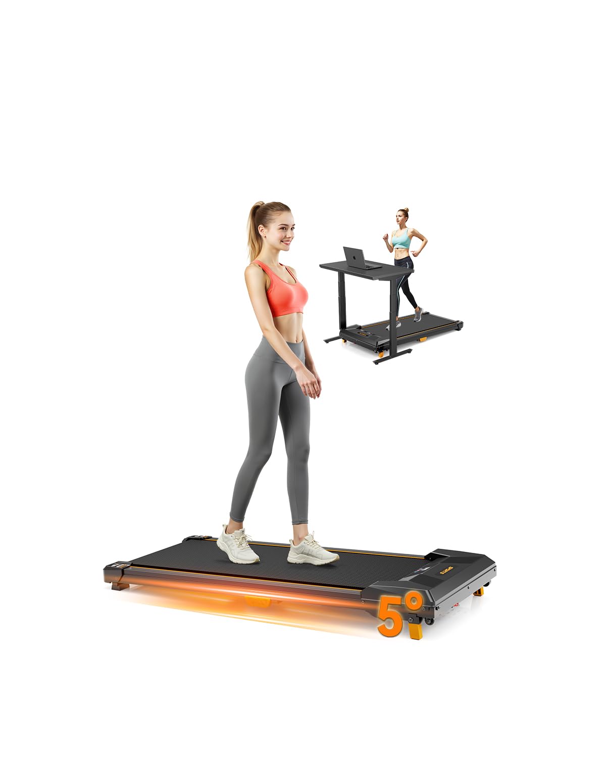 Walking Pad with Incline, BestGod Treadmills for