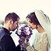 OurWarm Handmade Satin Roses White Beige Crystal Brooch Bridal Wedding Bouquet Decor Purple