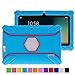 Turpro Kids' Shockproof Silicone Case for Chromo Inc 7 inch, Alldaymall A88X, Dragon Touch Y88X Plus/Y88X, VURU A33, NPOLE 7 Inch Tablet (Light Blue)