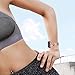 Jiarusig Bracelet Compatible with Fitbit Versa 3/Versa 4 Bands/Fitbit Sense/Sense 2 Bands for Women, Replacement Rhinestone Bling Wristband Strap Compatible for Fitbit Versa 4/Versa 3/Sense 2/Sense