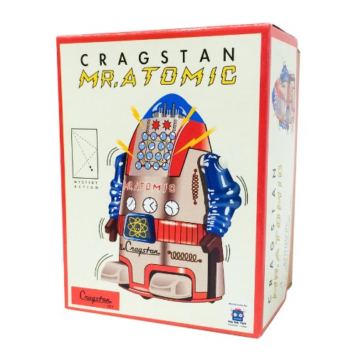 Vintage Style Silver Mr Cragstan 4" Atomic Robot