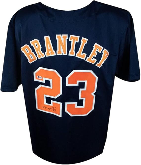 Michael Brantley Autographed Houston Astros Custom Navy Spring Training
