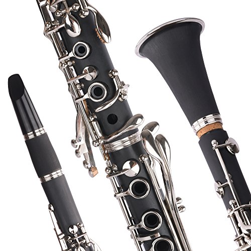 Apelila Professional Bb Clarinet Classic Music Orchestra Beginner Reed Woodwind w/Case - Thumbnail 7