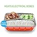 YOUDirect Car Use Electric Heating Bento Lunch Box - Portable Meal Heater Car Plug Food Warmer Stainless Steel Heating Food Container Leak-Proof Food Boxes (Blue)