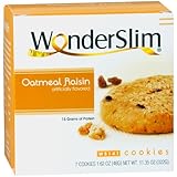 WonderSlim High Protein Diet Cookie - Oatmeal Raisin (7 Servings/Box)