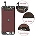 KAICEN Touch Screen Replacement LCD Display Digitizer Frame Assembly Full Set with Tools For iPhone 6 4.7 inches and Professional Glass Screen Protector (Black)