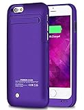 iPhone 6 Battery Case Slim External Battery Backup Charger Case 3500mah Fast Rechargeable Charging Case for iPhone 6/6S 4.7 inch by Fantasic LLC（Purple）