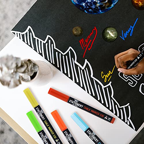 Stationery Island Chalk Markers D30 3mm Fine Bullet Nibs. Dry Wipe