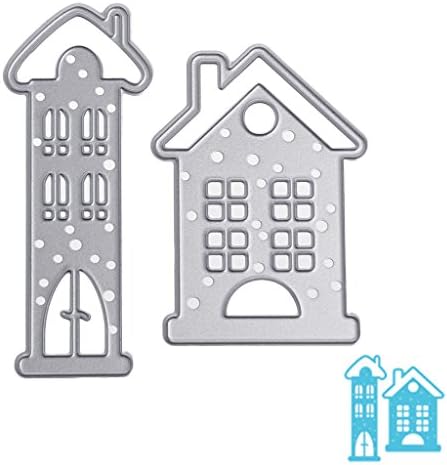Niceskin DIY Scrapbooking Die Cutting Stencils for Album Card Crafts Paper, Carbon Steel, Silver