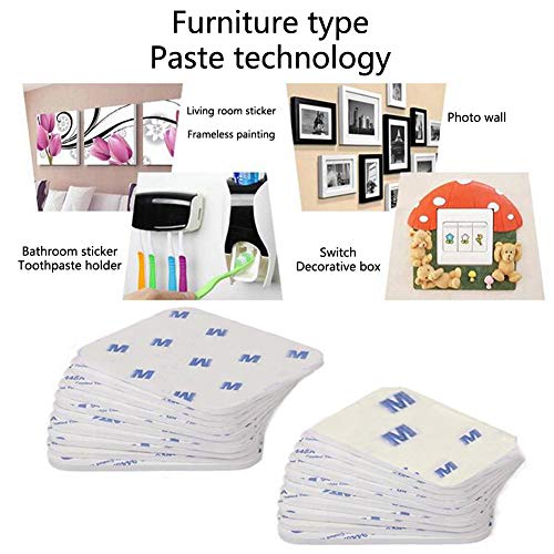 Strong Adhesive Foam Tape Double Sided Sticky Pads Strong Pad Mounting Adhesive Cabinet Locks Child Safety Double Sided Foam Tape Strong Pad Mounting Adhesive - Strong Adhesion Square 40pcs - Thumbnail 2