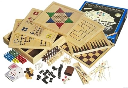 Philos 3102 - Holz-Spielesammlung mit 100 Spielmöglichkeiten