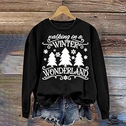Plus Size Funny Christmas Shirts for Women Long