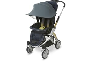 Manito Sun Shade for Strollers and Car Seats (Khaki Grey) UPF 50+