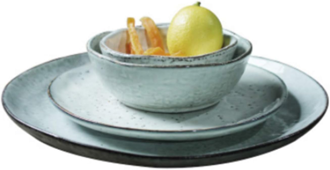 NIMITIME Nordic Style Ceramic Hotel Restaurant Rice Bowl Fruit Salad Bowl Dish Plate Tableware