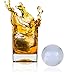 Silicone Ice Cube Trays-Set of 2 Round Ice Ball Mold & Large Ice Cube Tray for Whiskey, Iced Coffee, etc.- 2 Whiskey Ice Ball Maker (Sphere Ice Mold) & Silicone Ice Cube Trays With Lids-Home By Brynn