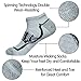 LITERRA Men’s 6 Pack Running Athletic Cushion Low Cut Socks Performance No Show Sport Sock