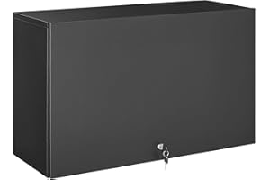 POLUP Metal Garage Wall Cabinet with Adjustable & Removable Shelf, Flip-Up Door Garage Storage Cabinets, 20”H Wall-Mounted Locking Cabinet, Utility Upper Cabinet for Workshop Kitchen-Assembly Required