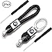 VILLSION 2Pack Genuine Leather Car Logo Keychain with Zinc Alloy Buckle Key Chain Gift