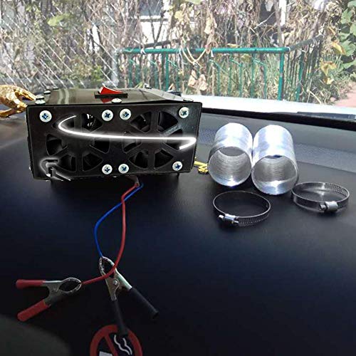 Kinbelle 12V 600W Car Fan Heater 2 Port Vehicle Heating Warmer Windscreen Defroster Demister Car Heater Defroster - Thumbnail 5