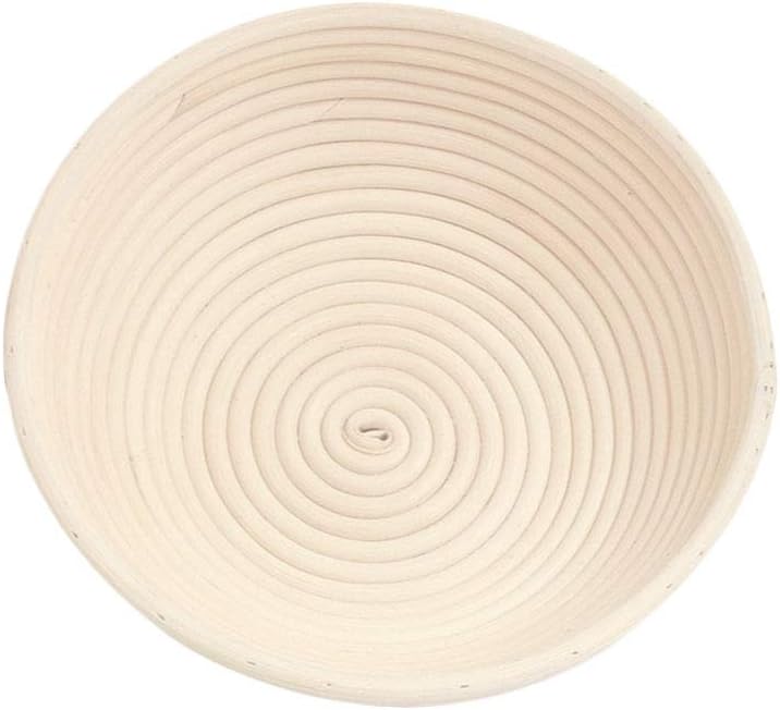 Firiodr Round Bread Proofing Basket Dough Rising Rattan Handmade Bowl Professional Home Bakers Bread Basket